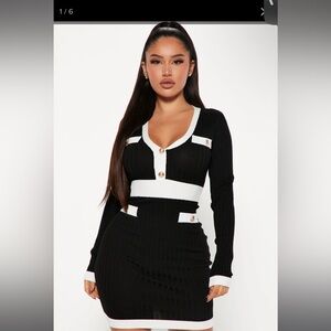 Fashion Nova Fall In Love Sweater Mini Dress